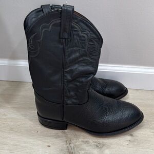 Tony Lama black cowboy boots